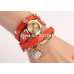  Ladies Quartz  Chain  Heart Wristwatch